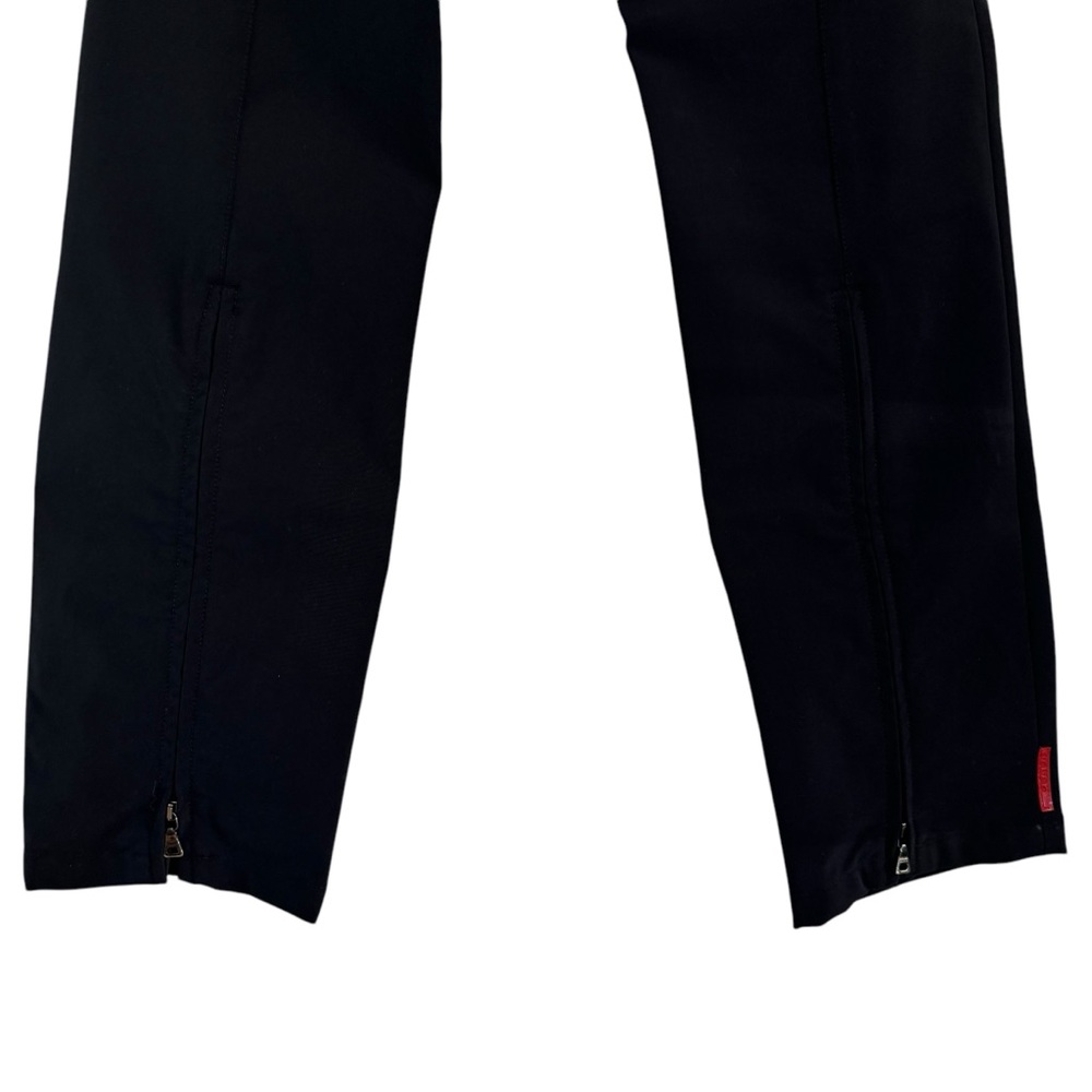 Prada Linea Rossa Womens Technical Sports Stretch Pants Black Zip Hem Size 40 - Picture 4 of 12